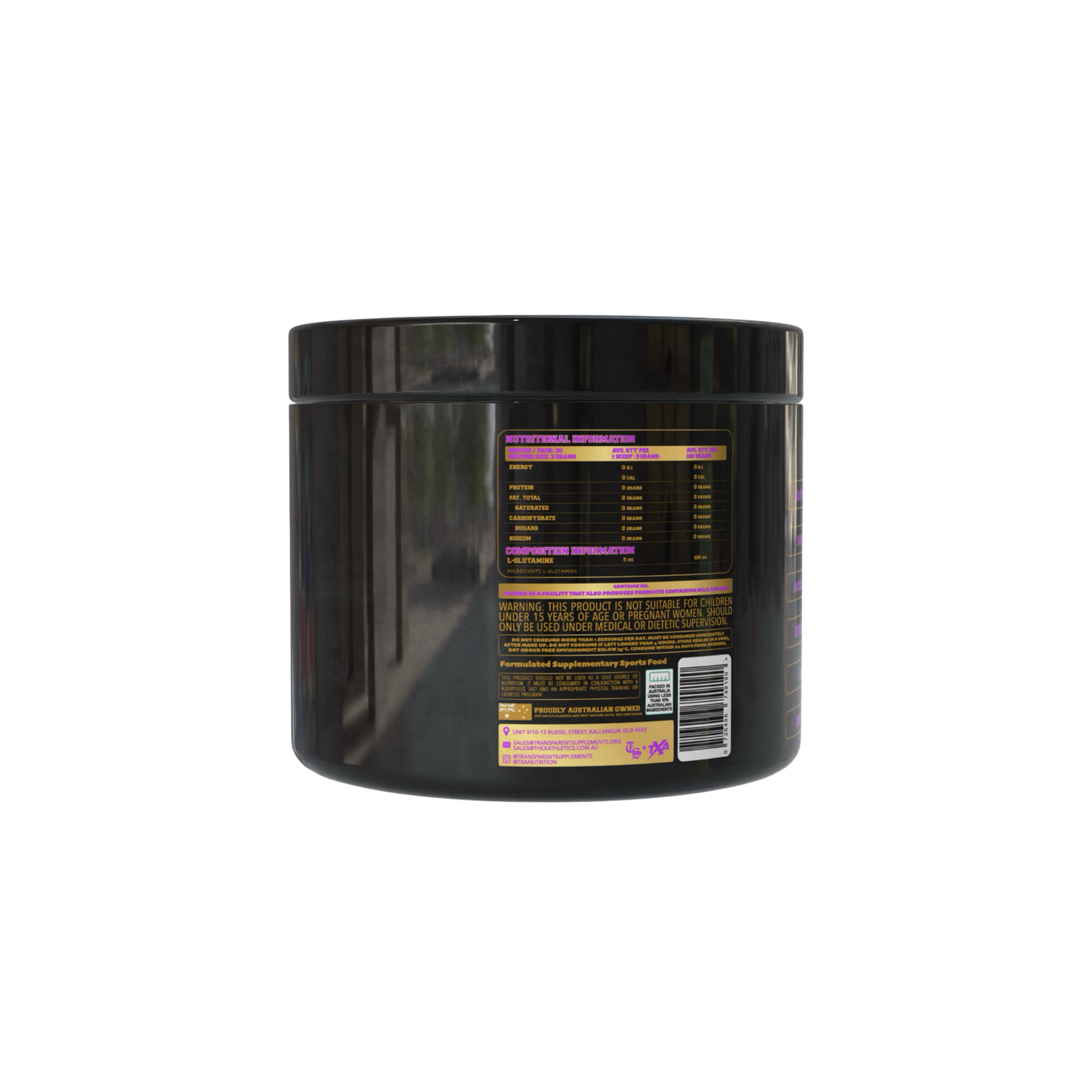 L-Glutamine - 150g unflavoured