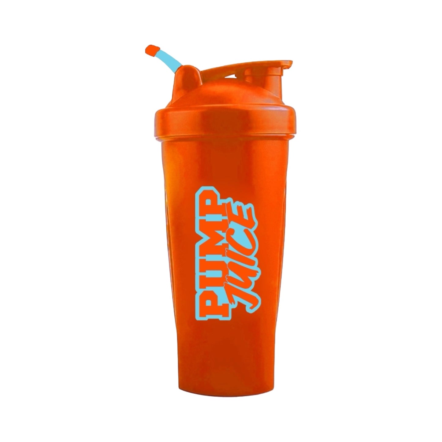 700ml Pump Juice Shaker - Orange & Ocean Blue