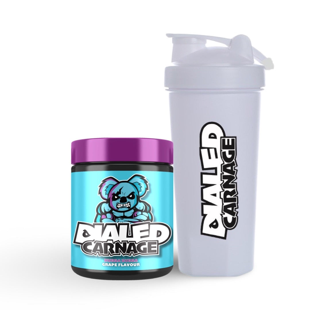 Dialed Carnage Pre Workout with free Shaker!